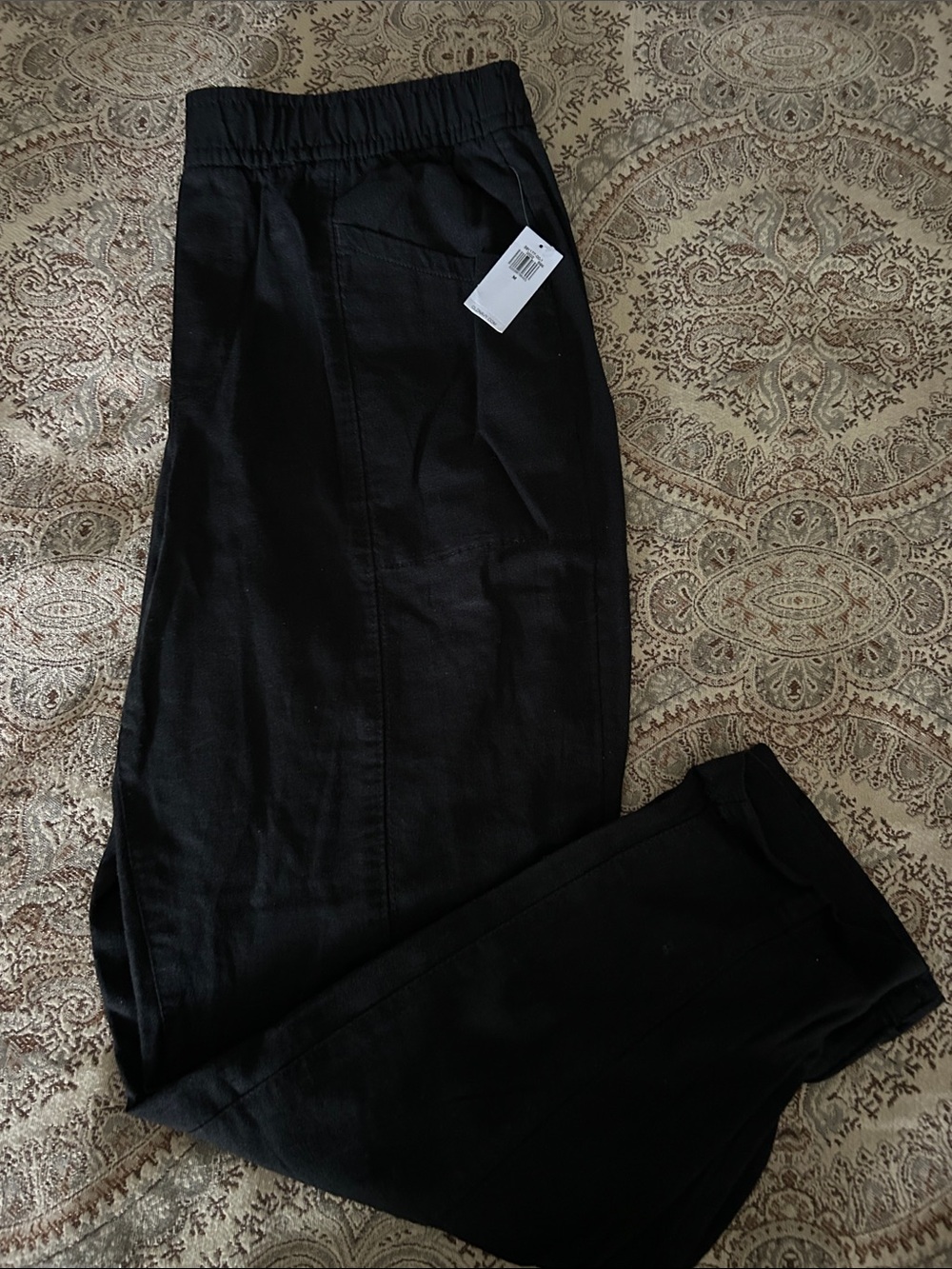 Old Navy Black Linen Pants